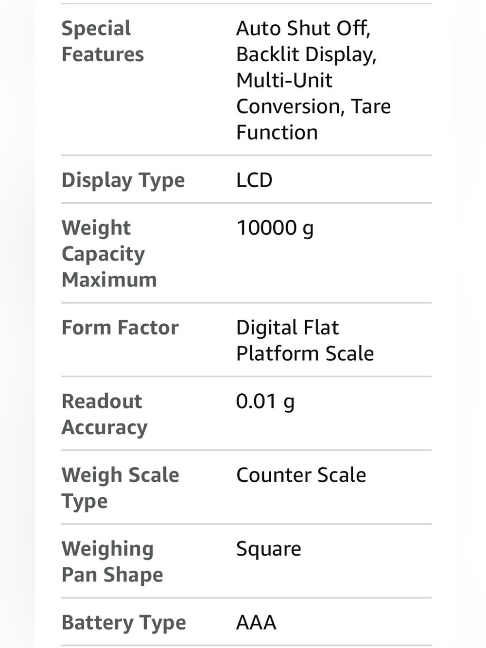 FS03 Digital Kitchen Scale (NIB) - Picture 12 of 15